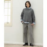 ヴィンテージカラーワイドストレートパンツ【洗濯機OK】 | OPAQUE.CLIP | 詳細画像1 