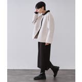 ウールライクメルトン ノーカラーコート【洗濯機OK】 | OPAQUE.CLIP | 詳細画像11 