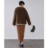 ウールライクメルトン ノーカラーコート【洗濯機OK】 | OPAQUE.CLIP | 詳細画像15 