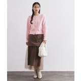 フェイクパールビジューボタンニットカーディガン【洗濯機OK】 | OPAQUE.CLIP | 詳細画像6