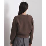 フェイクパールビジューボタンニットカーディガン【洗濯機OK】 | OPAQUE.CLIP | 詳細画像15