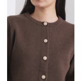 フェイクパールビジューボタンニットカーディガン【洗濯機OK】 | OPAQUE.CLIP | 詳細画像16