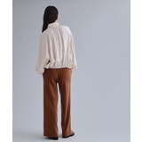 【es】ヴィンテージサテン ボリュームジップブラウス【洗濯機OK】 | OPAQUE.CLIP | 詳細画像3 