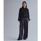 【es】ヴィンテージサテン ボリュームジップブラウス【洗濯機OK】 | OPAQUE.CLIP | 詳細画像6 