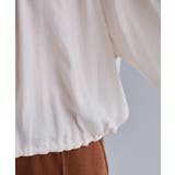 【es】ヴィンテージサテン ボリュームジップブラウス【洗濯機OK】 | OPAQUE.CLIP | 詳細画像16 