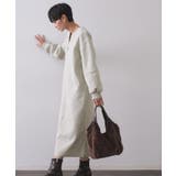 ストレッチメルトンキーネックワンピ【洗濯機OK】 | OPAQUE.CLIP | 詳細画像1