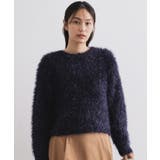 ネイビー(094) | シャギーラメニット【洗濯機OK】 | OPAQUE.CLIP