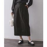 ブラック(019) | ストレッチタックナロースカート【洗濯機OK】 | OPAQUE.CLIP