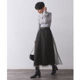 チュールイージーギャザースカート【洗濯機OK】 | OPAQUE.CLIP | 詳細画像31