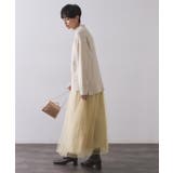 チュールイージーギャザースカート【洗濯機OK】 | OPAQUE.CLIP | 詳細画像35