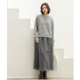 チュールイージーギャザースカート【洗濯機OK】 | OPAQUE.CLIP | 詳細画像1