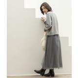 チュールイージーギャザースカート【洗濯機OK】 | OPAQUE.CLIP | 詳細画像2