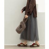 チュールイージーギャザースカート【洗濯機OK】 | OPAQUE.CLIP | 詳細画像5