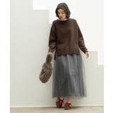 チュールイージーギャザースカート【洗濯機OK】 | OPAQUE.CLIP | 詳細画像6