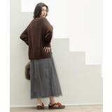 チュールイージーギャザースカート【洗濯機OK】 | OPAQUE.CLIP | 詳細画像7