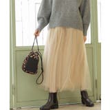 チュールイージーギャザースカート【洗濯機OK】 | OPAQUE.CLIP | 詳細画像21