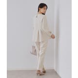 《通勤 セレモニー セットアップ対応》ペプラムブラウス | OPAQUE.CLIP | 詳細画像14 