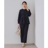 《通勤 セレモニー セットアップ対応》ペプラムブラウス | OPAQUE.CLIP | 詳細画像27 