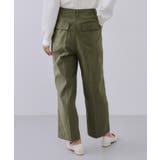 《S-LLサイズ》ストレッチベイカーワイドパンツ【洗濯機洗い可】 | OPAQUE.CLIP | 詳細画像37