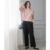 《S-LLサイズ》ストレッチベイカーワイドパンツ【洗濯機洗い可】 | OPAQUE.CLIP | 詳細画像11