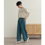 タックワイドカラーパンツ【洗濯機洗い可】 | OPAQUE.CLIP | 詳細画像6 