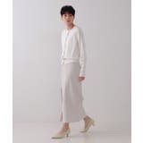 クルーネックニットカーディガン/オーガニックコットン混【UV/洗濯機洗い可】 | OPAQUE.CLIP | 詳細画像35