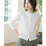 クルーネックニットカーディガン/オーガニックコットン混【UV/洗濯機洗い可】 | OPAQUE.CLIP | 詳細画像3