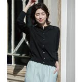 クルーネックニットカーディガン/オーガニックコットン混【UV/洗濯機洗い可】 | OPAQUE.CLIP | 詳細画像14