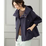 ネイビー(094) | 《SS-LLsize》撥水フードブルゾン【洗濯機洗い可/花粉対応】 | OPAQUE.CLIP