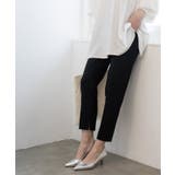 ブラック(019) | 《S-LLsize》ハイストレッチイージースティックパンツ【洗濯機洗い可】 | OPAQUE.CLIP