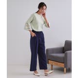 《6色展開 丈が選べる》美脚イージーワイドパンツ セットアップ対応【ストレッチ | OPAQUE.CLIP | 詳細画像47 