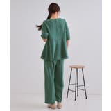 《6色展開 丈が選べる》美脚イージーワイドパンツ セットアップ対応【ストレッチ | OPAQUE.CLIP | 詳細画像53 