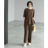 《6色展開 丈が選べる》美脚イージーワイドパンツ セットアップ対応【ストレッチ | OPAQUE.CLIP | 詳細画像28 