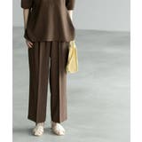 ブラウン(043) | 《6色展開 丈が選べる》美脚イージーワイドパンツ セットアップ対応【ストレッチ | OPAQUE.CLIP