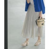 シアーヴィンテージイージーフレアスカート【洗濯機洗い可】 | OPAQUE.CLIP | 詳細画像1 