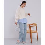 レイヤード風ミドルゲージニット【洗濯機洗い可】 | OPAQUE.CLIP | 詳細画像2