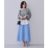 レイヤード風ミドルゲージニット【洗濯機洗い可】 | OPAQUE.CLIP | 詳細画像6