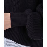 レイヤード風ミドルゲージニット【洗濯機洗い可】 | OPAQUE.CLIP | 詳細画像18