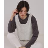 ライトグレー(011) | スパンコールニットビスチェ【洗濯機洗い可】 | OPAQUE.CLIP