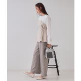 ベルト付ビスチェドッキングカットソー【洗濯機洗い可】 | OPAQUE.CLIP | 詳細画像7