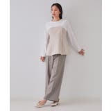 ベルト付ビスチェドッキングカットソー【洗濯機洗い可】 | OPAQUE.CLIP | 詳細画像8