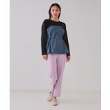 ベルト付ビスチェドッキングカットソー【洗濯機洗い可】 | OPAQUE.CLIP | 詳細画像15