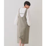 麻混ラメジャンパースカート【洗濯機洗い可】 | OPAQUE.CLIP | 詳細画像5 