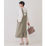 麻混ラメジャンパースカート【洗濯機洗い可】 | OPAQUE.CLIP | 詳細画像7 