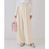 ベルト付きタックワイドパンツ/セットアップ対応【洗濯機洗い可】 | OPAQUE.CLIP | 詳細画像15 