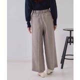 麻混ラメワイドパンツ【洗濯機洗い可】 | OPAQUE.CLIP | 詳細画像11 