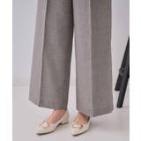 麻混ラメワイドパンツ【洗濯機洗い可】 | OPAQUE.CLIP | 詳細画像15 