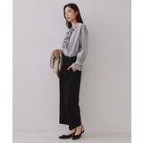 ラップベルトワイドパンツ【洗濯機洗い可】 | OPAQUE.CLIP | 詳細画像4 