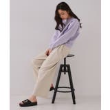 ラップベルトワイドパンツ【洗濯機洗い可】 | OPAQUE.CLIP | 詳細画像7 