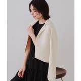 ショートニットカーディガン【洗濯機洗い可/抗ピル】 | OPAQUE.CLIP | 詳細画像2